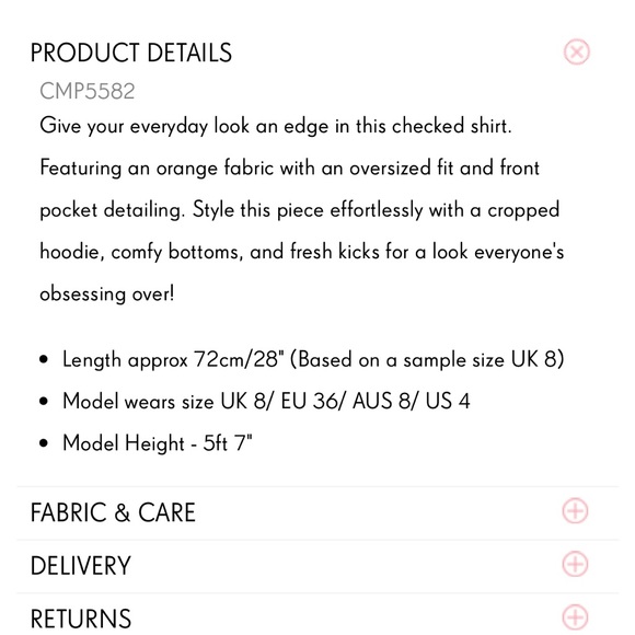 Pretty Little Thing Check Shirt - Picture 4 of 4